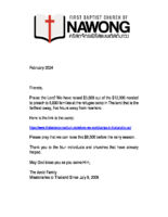 Eddie and Sindy Arold Prayer Letter: Refugee-Camp Outreach