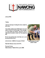 Eddie and Sindy Arold Prayer Letter: Our Goal for 2024!