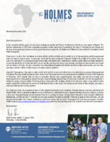 Mark and Sabrina Holmes Prayer Letter: Travels, Visitors, and Projects