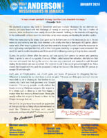 Oral and Alicia Anderson Prayer Letter: A Special Day and Multiple Blessings!