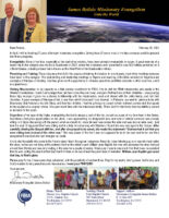 James and Linda Belisle Prayer Letter: Taking Trips with a Purpose
