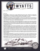 Jerry and Rachel Wyatt III Prayer Letter: Building Faith