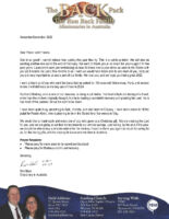 Ron and Laura Back Prayer Letter: God Is Good!