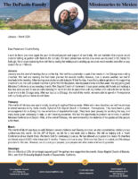 Adam and Karen DePaolis Prayer Letter: Blessings on the Road
