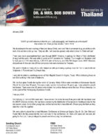Bob and Jacqueline Bowen Prayer Letter: Only One Life . . .