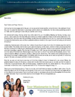 Wes and Cynthia Palla Prayer Letter: Successful Sunday School Impact
