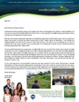 Wes and Cynthia Palla Prayer Letter: Initial Phase for Next Church Plant